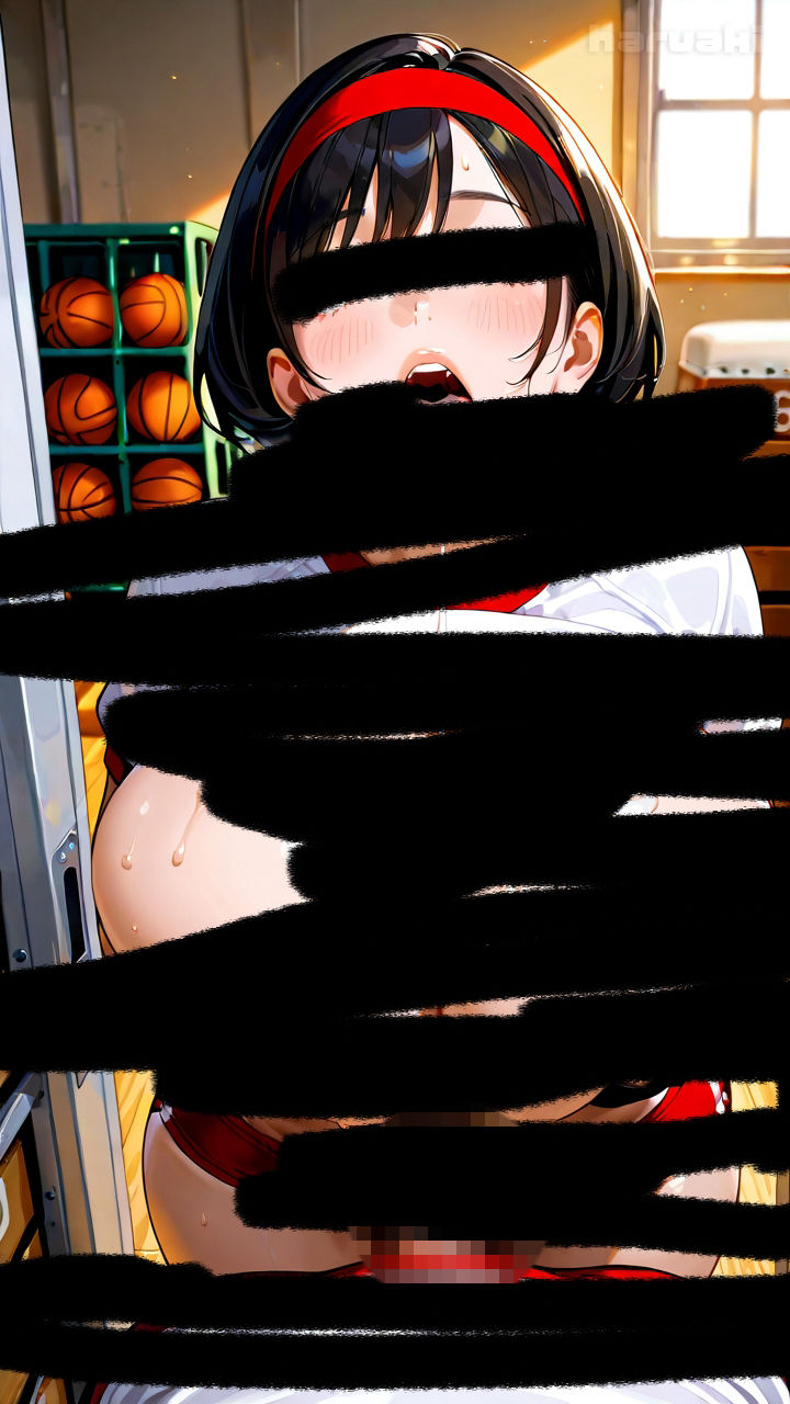 【AIアニメ巨乳美女写真集】Vol.19爆乳ブルマ女子まなみんのひみつの性部活動 サンプル2ページ目