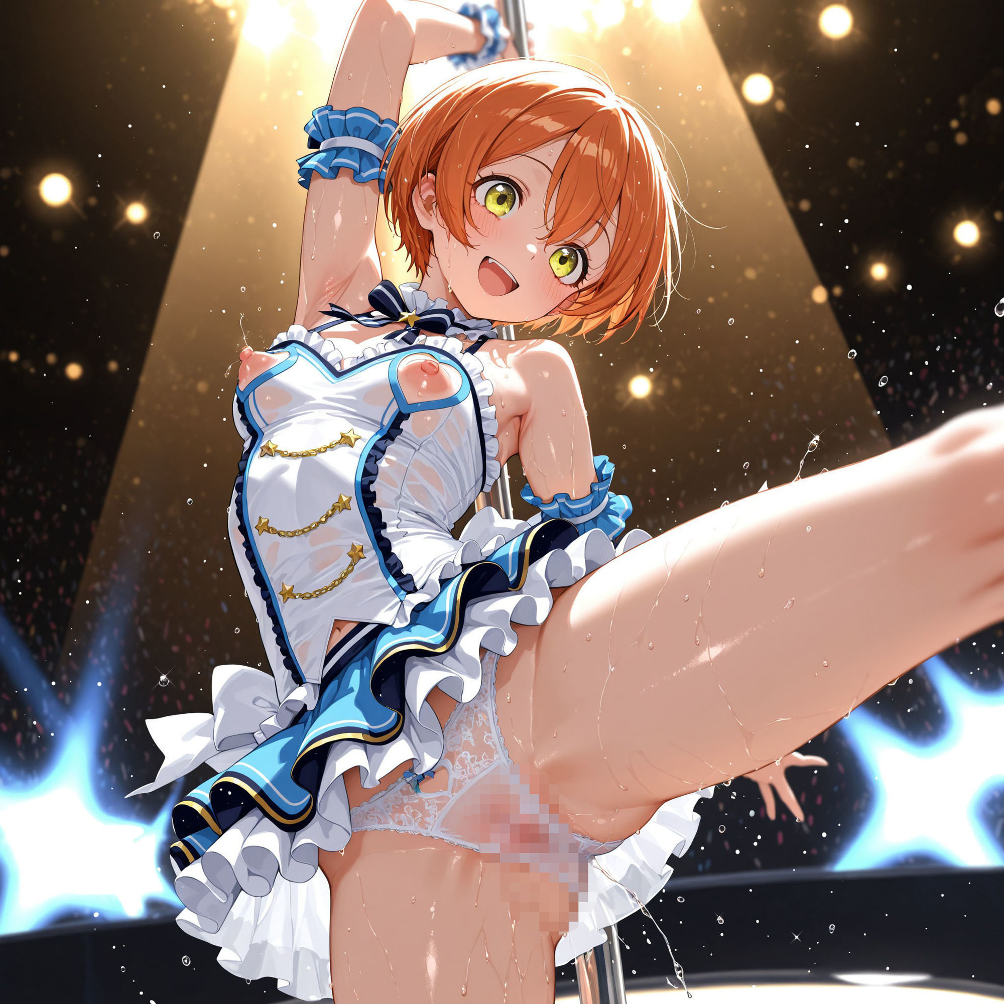恥ジライブ！！ ポールダンス 海○・凛・真○ サンプル6ページ目