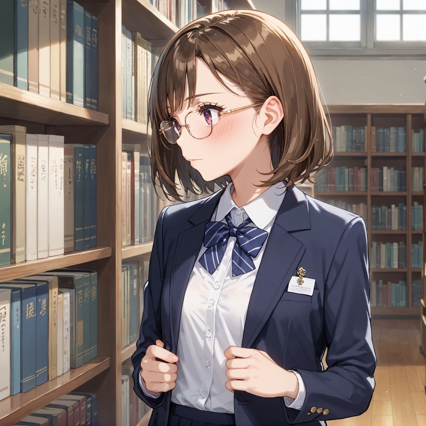 学園性活！図書委員と官能的な秘め事10【メガネ美少女の厳選CG500枚収録】 サンプル10ページ目