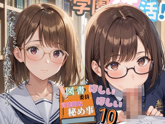 学園性活！図書委員と官能的な秘め事10【メガネ美少女の厳選CG500枚収録】
