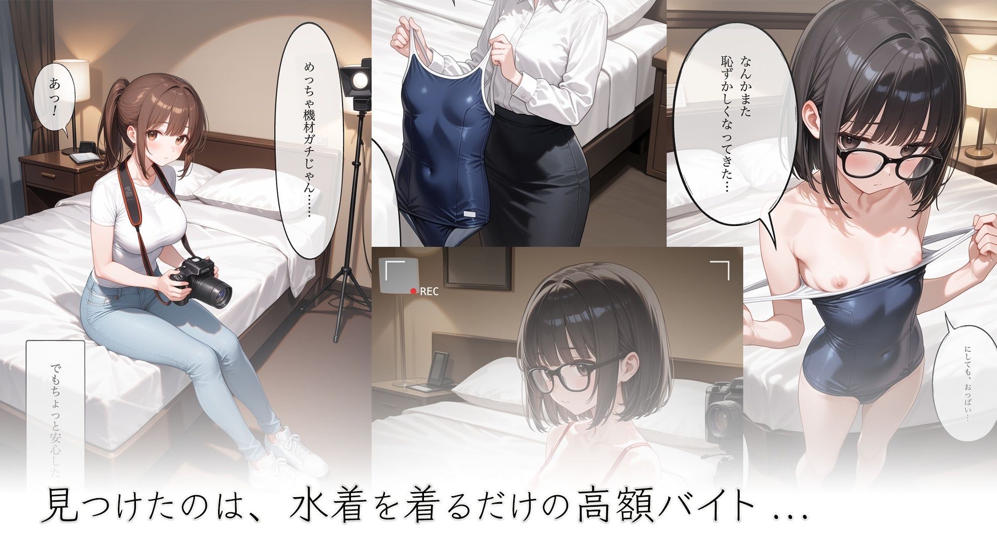 推し活OLの秘密の裏バイト 〜撮影の続きは、口内射精〜【総集編】 サンプル2ページ目