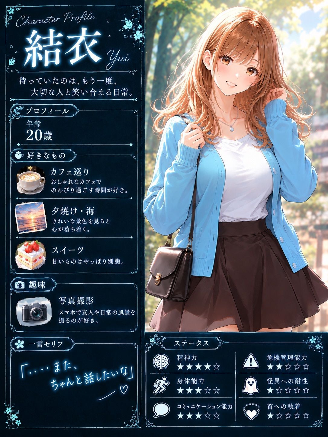 【ストーリー×イラスト｜ストーリー版】夕凪-女子大生、待ち続ける幽霊に呼吸を奪われる廃駅-【ニーソックス/首絞め/絶対領域/美少女】 サンプル2ページ目