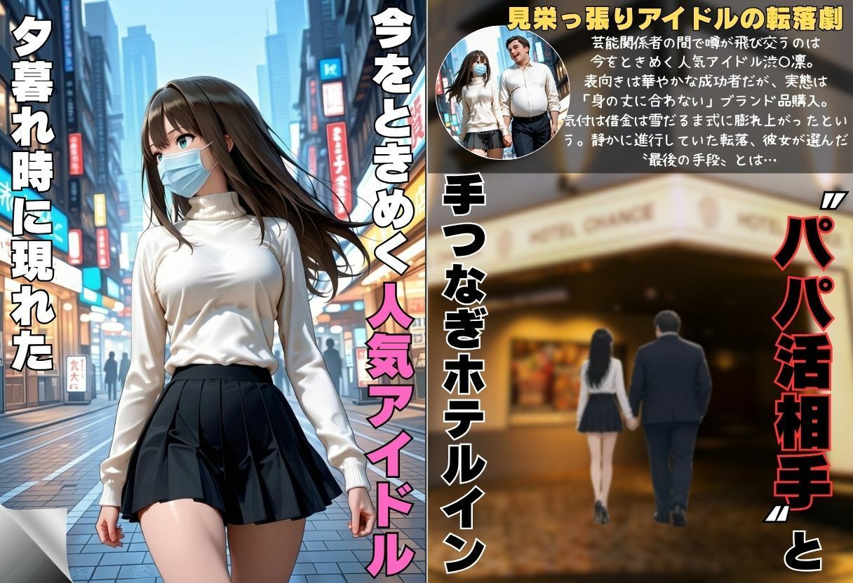 借金地獄の人気アイドル初めてのパパ活でアヘ顔絶頂 サンプル2ページ目