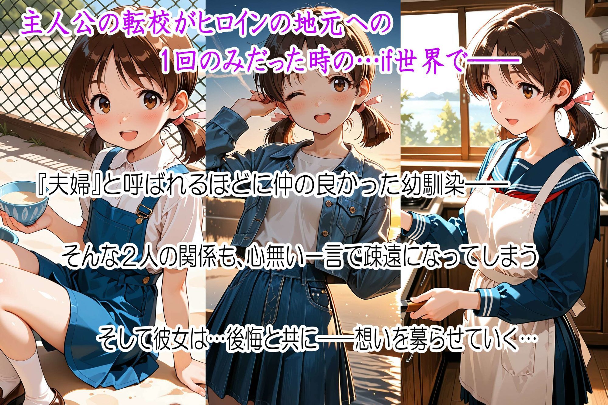 センチ〜if〜1都市1少女物語【安〇妙子:青森ルート】 サンプル1ページ目