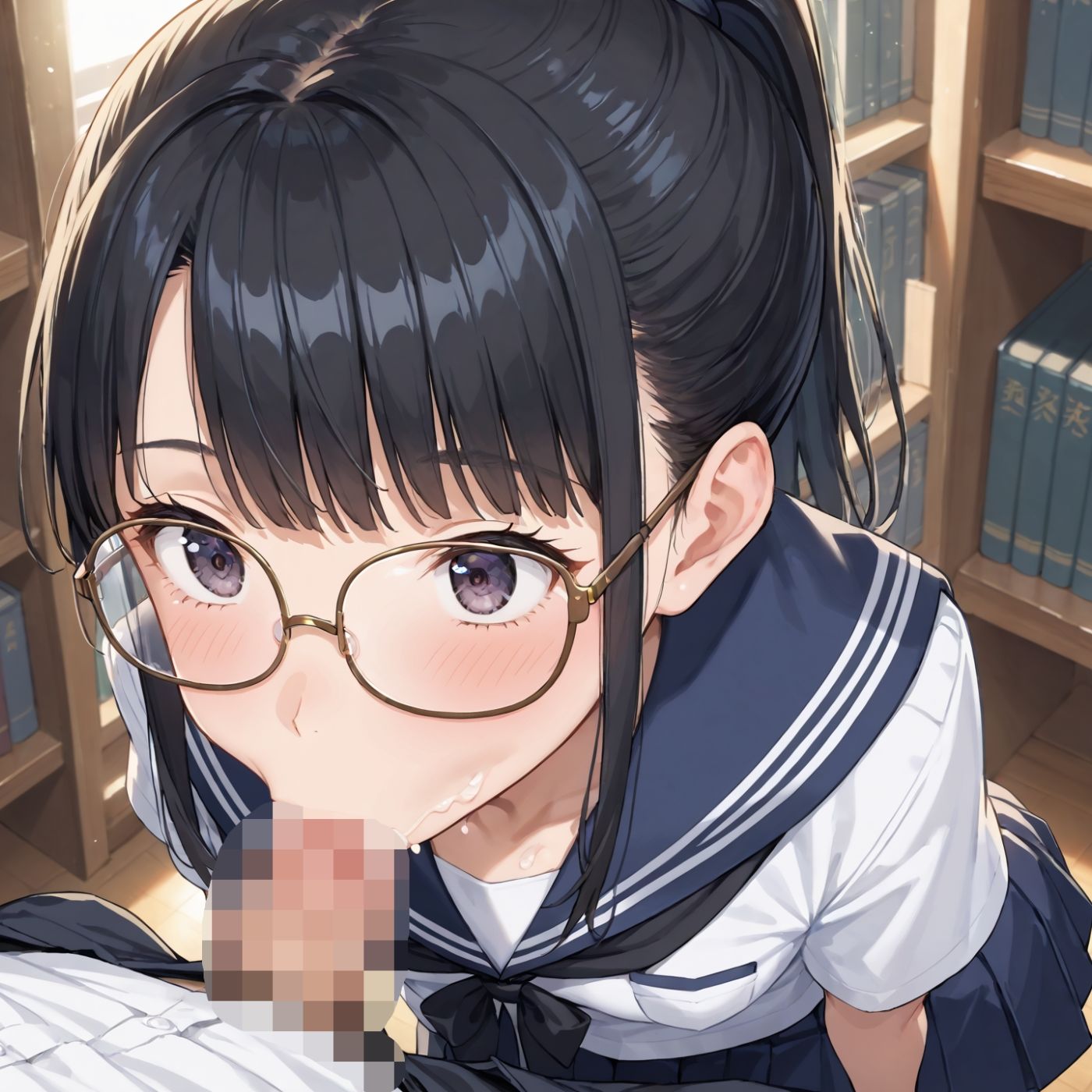 学園性活！図書委員と官能的な秘め事11【メガネ美少女の厳選CG245枚収録】PC向け サンプル6ページ目