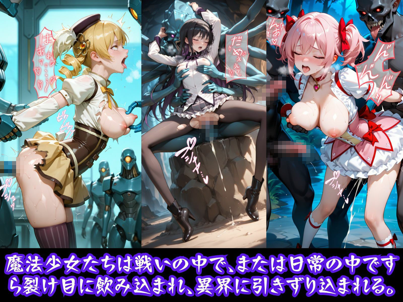 異種姦ヒロイン凌●  まどマギ編 サンプル6ページ目