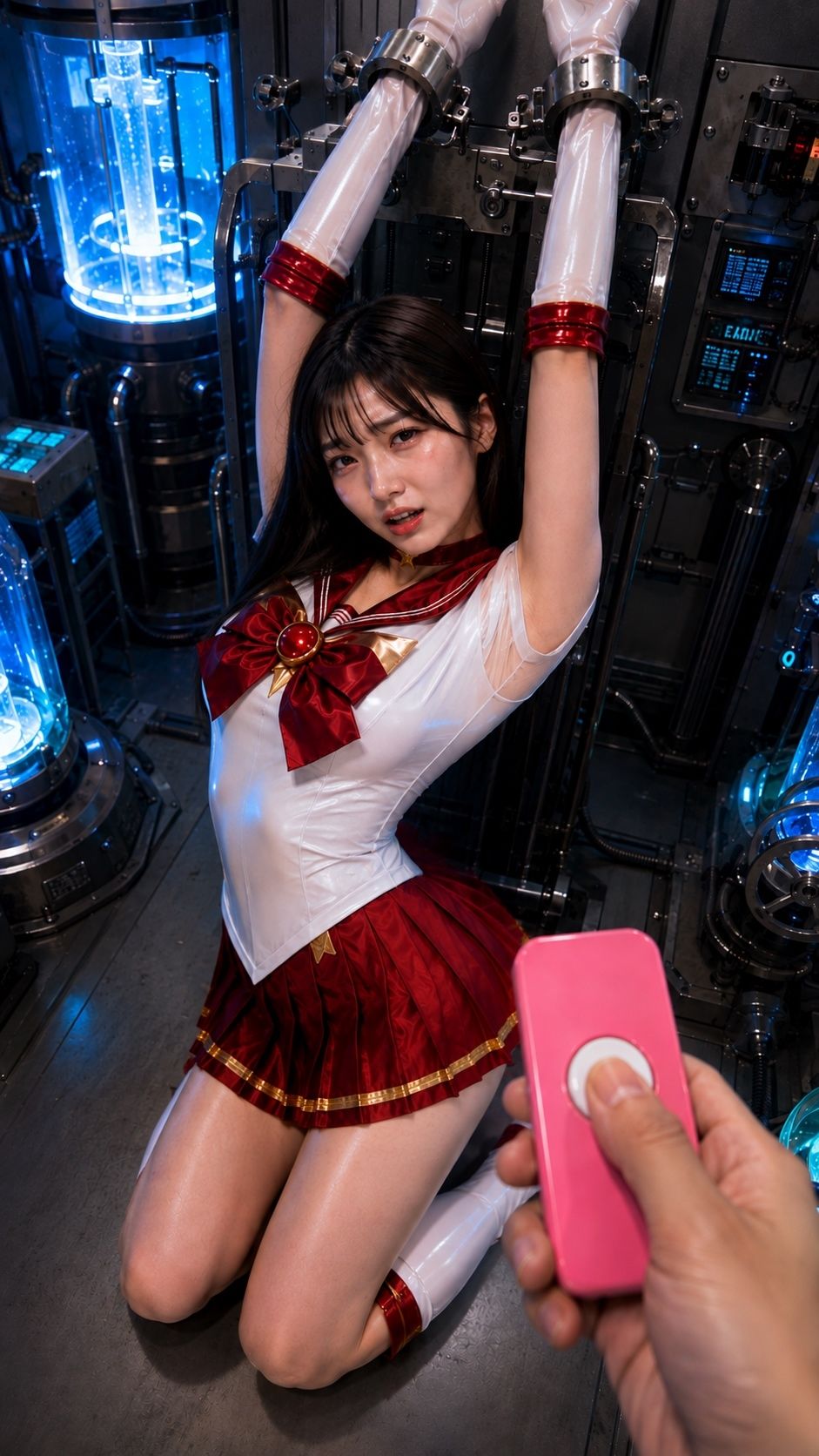 特撮ヒロイン絶体絶命〜セーラーヒロインリモコンバイブ責め〜 サンプル3ページ目