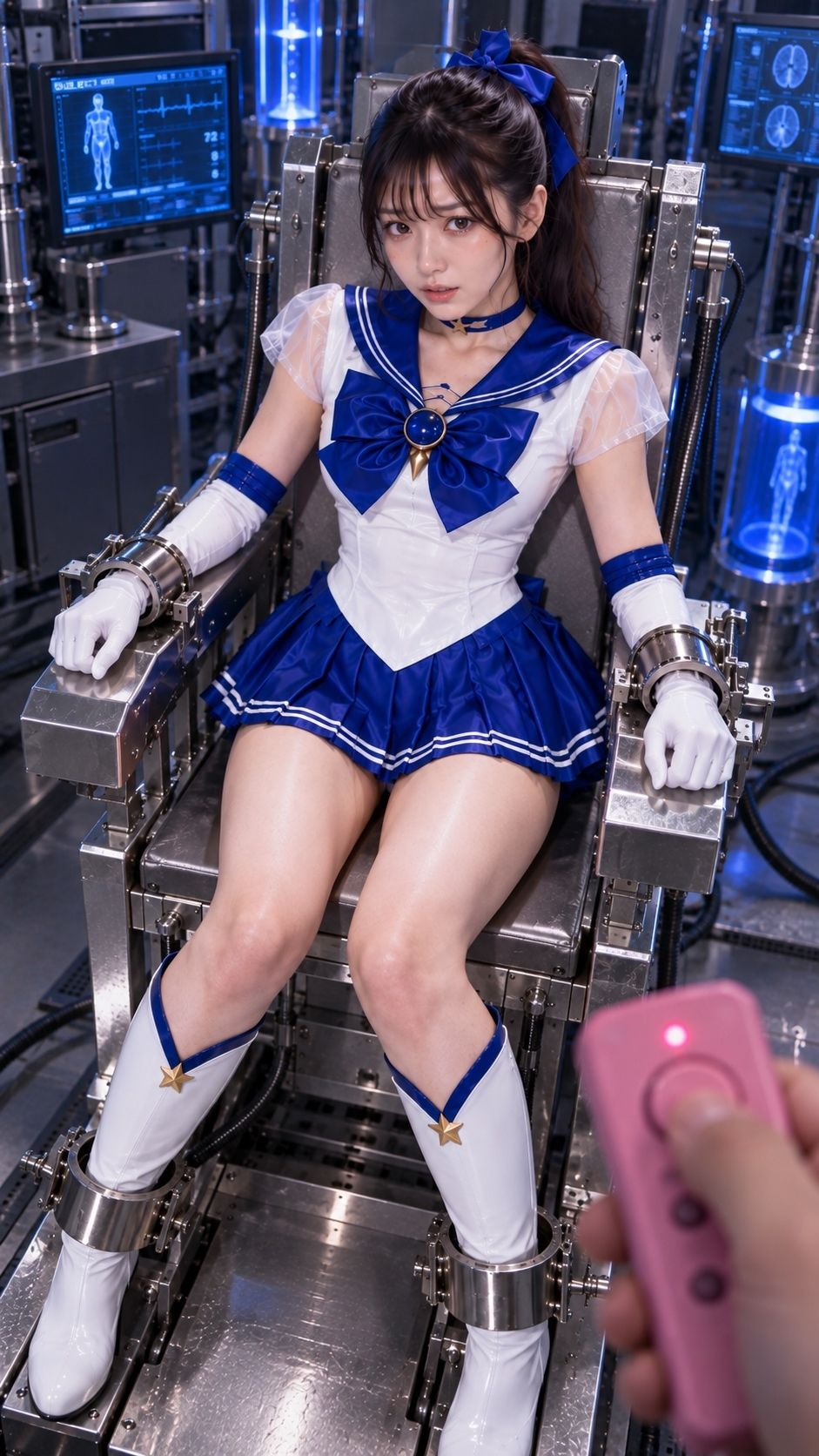 特撮ヒロイン絶体絶命〜セーラーヒロインリモコンバイブ責め〜 サンプル5ページ目