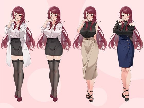 【立ち絵素材R18】クールな女研究員 フルセットPSDパック サンプル2ページ目