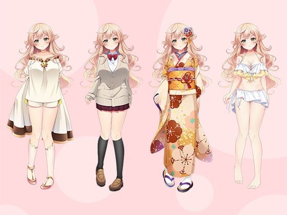 【立ち絵素材R18】おっとり系天使 フルセットPSDパック サンプル4ページ目