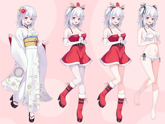【立ち絵素材R18】ちょっぴりおかしな傷有少女 フルセットPSDパック サンプル2ページ目