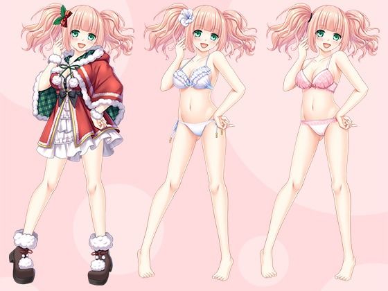 【立ち絵素材R18】ツインテピンクの活発美少女アイドル フルセットPSDパック サンプル2ページ目