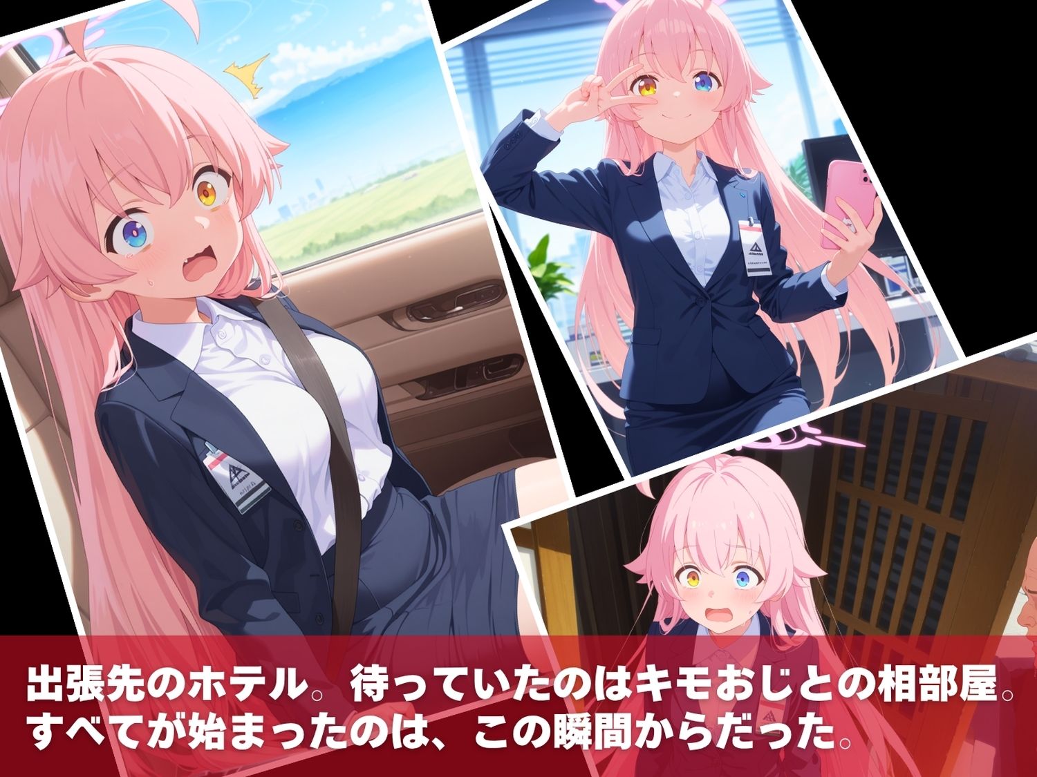 ブ◯ーアーカイブ  VOL.1 〜キモおじ温泉地獄〜 サンプル1ページ目