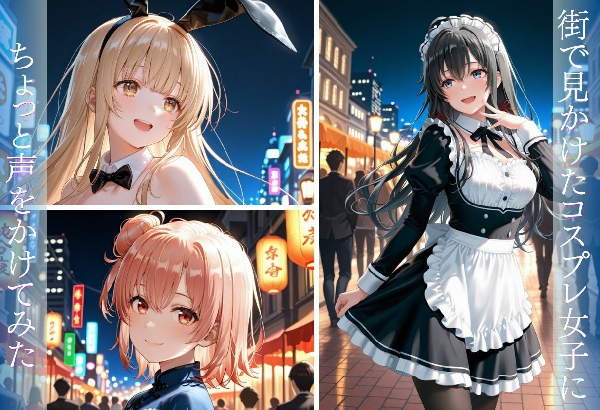街で見かけたコスプレ女子をナンパしたら、そのままホテルまで行けた話 サンプル2ページ目