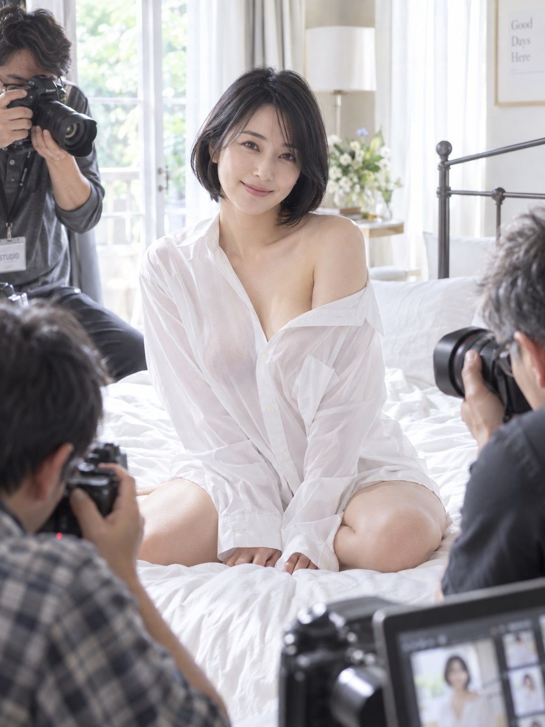 ハプニング？ゆる着お姉さん撮影会 サンプル2ページ目
