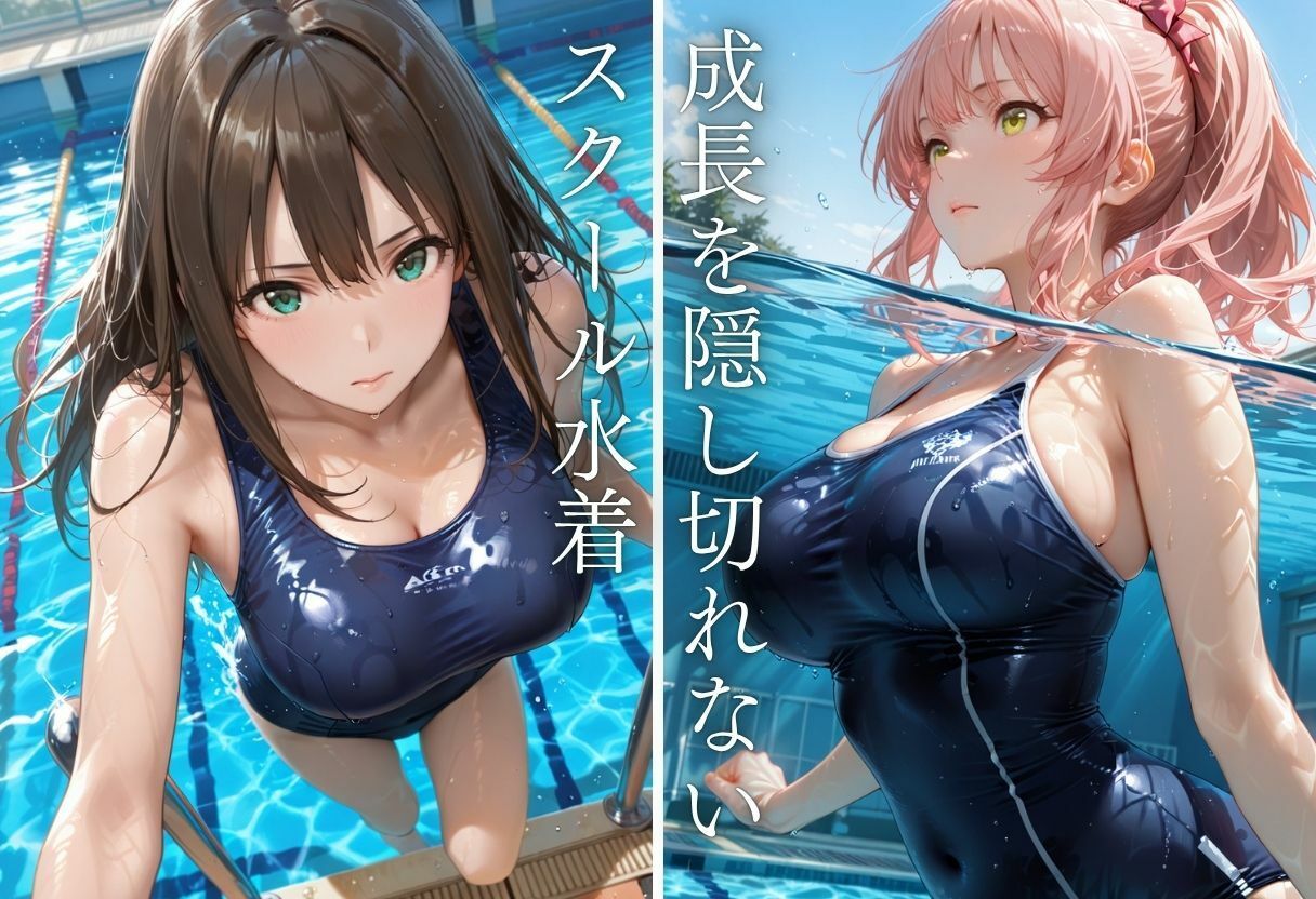学校のプールでスクール水着を狙う教師〜逃げるヒロインは体育館倉庫で完堕ち〜Vol.1 サンプル4ページ目