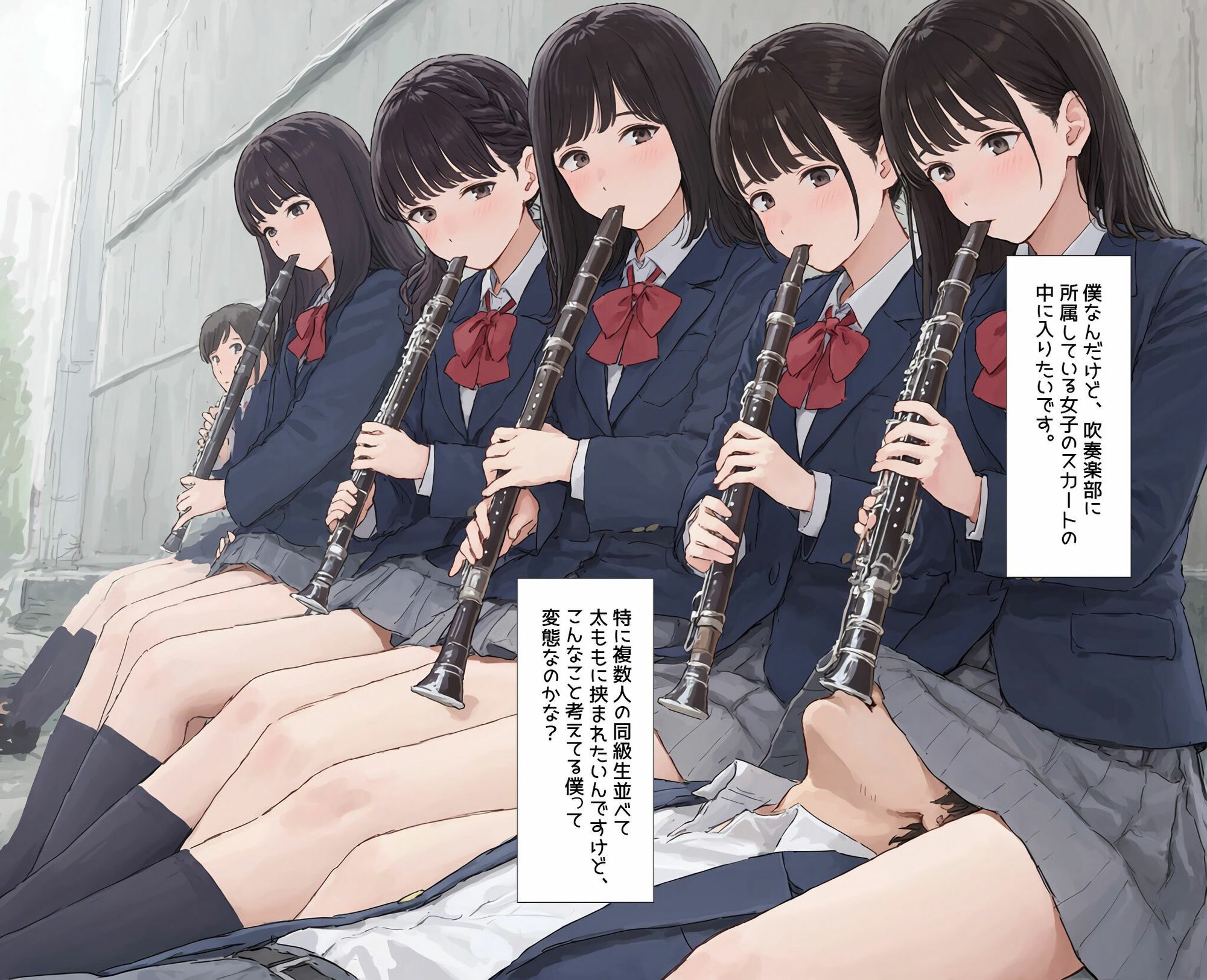 僕はクラリネット吹いている同級生のスカートの中に入りたい サンプル1ページ目