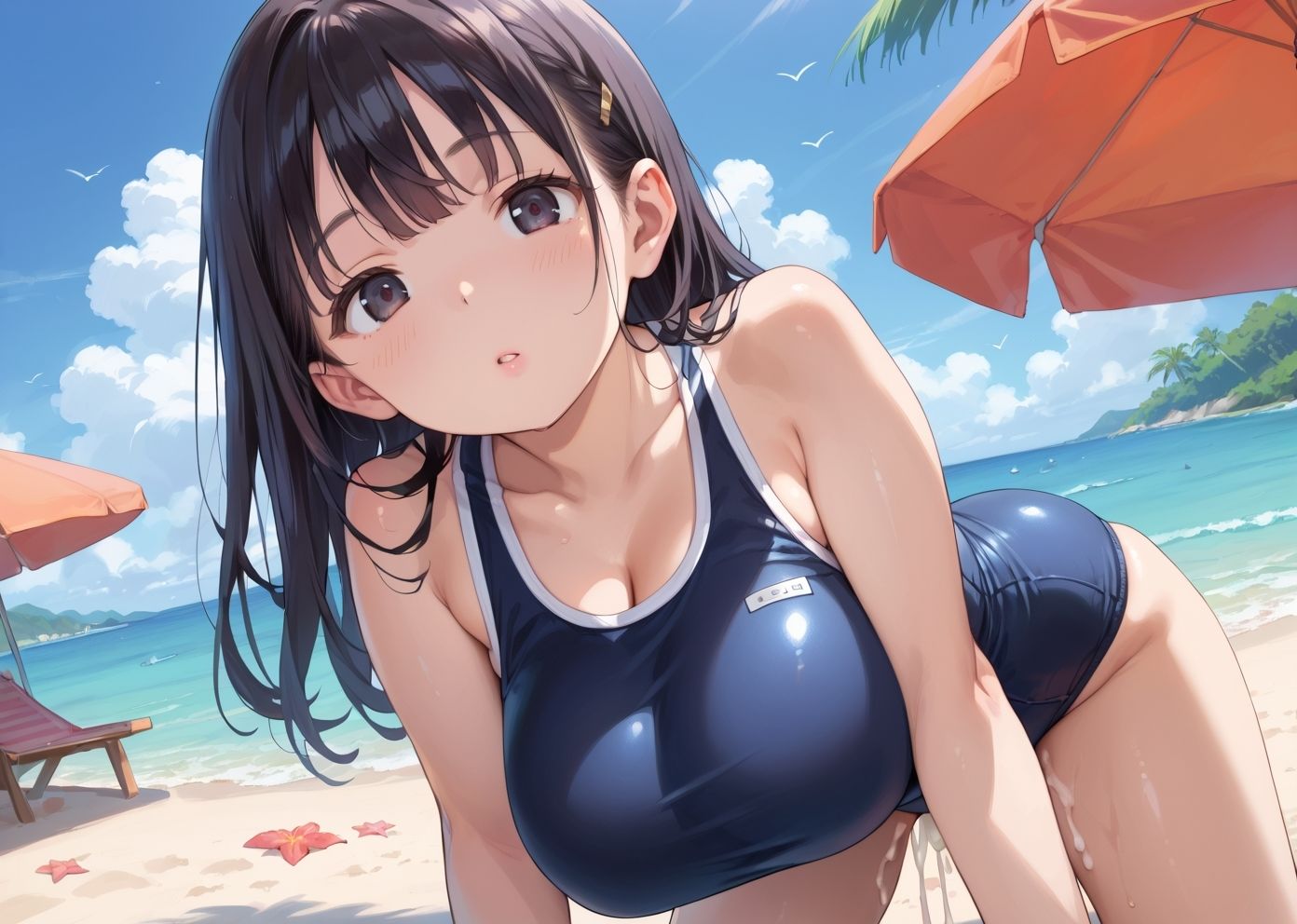 スク水えちえち委員長。CG画像集9 サンプル6ページ目