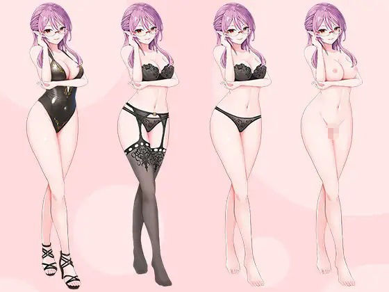 【立ち絵素材R18】冷静沈着悪魔の秘書 フルセットPSDパック サンプル8ページ目