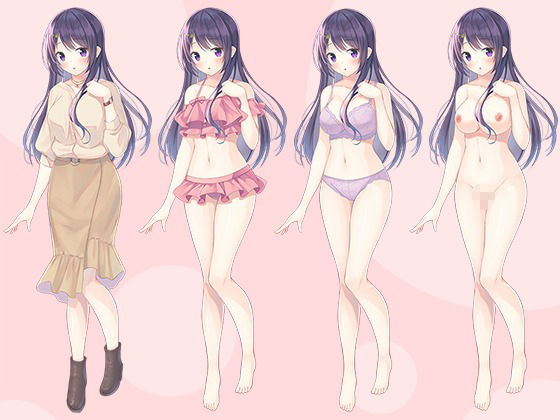 【立ち絵素材R18】清純無垢な幼馴染 フルセットPSDパック サンプル1ページ目
