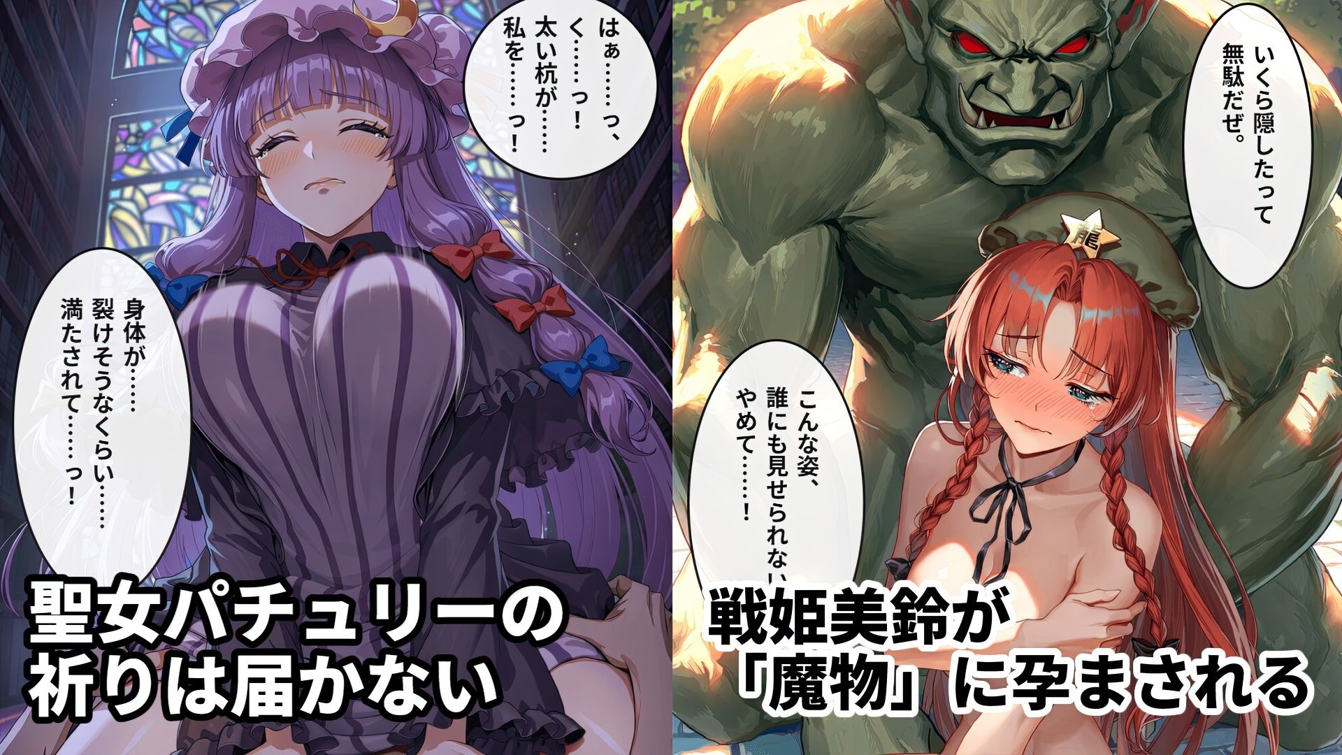 東方二次創作｜瀟洒も誇りもチンポに屈した紅魔館/豪華オムニバス20本【全384枚｜高解像度】 サンプル7ページ目