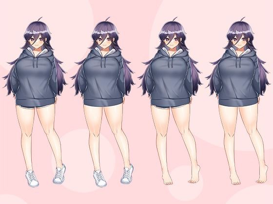 【立ち絵素材R18】ぽっちゃり引きこもり巨乳 フルセットPSDパック サンプル1ページ目