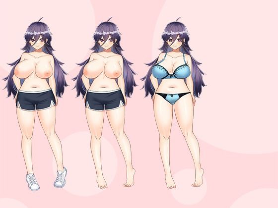 【立ち絵素材R18】ぽっちゃり引きこもり巨乳 フルセットPSDパック サンプル2ページ目