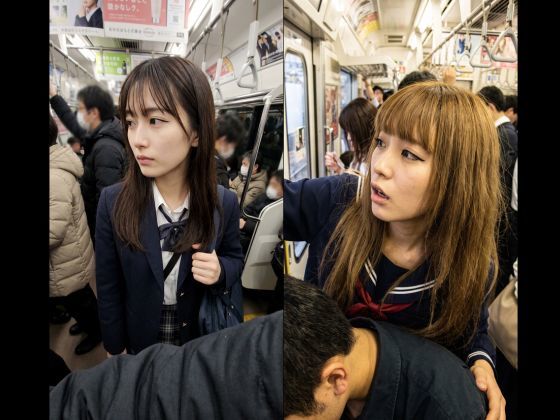 満員電車盗撮 サンプル4ページ目