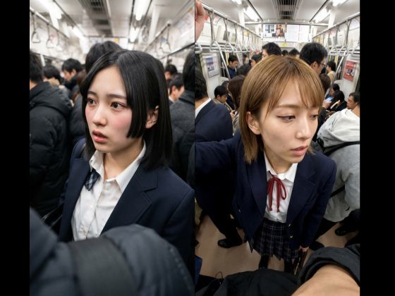 満員電車盗撮 サンプル6ページ目