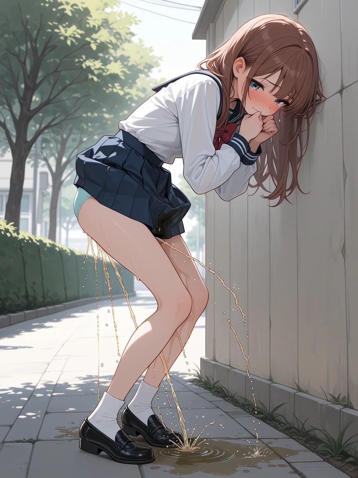 女の子のおもらし サンプル2ページ目