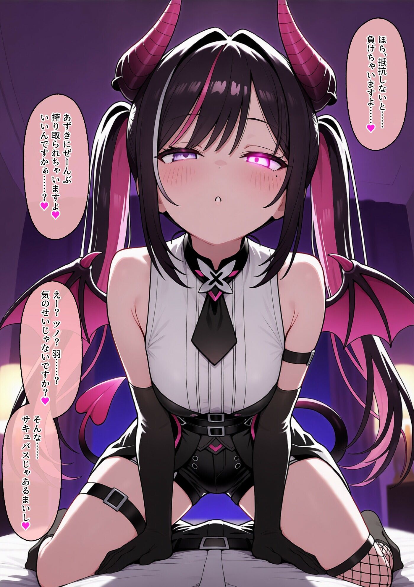 あずきサキュバスにぜ〜んぶ搾り取られちゃえっ サンプル2ページ目