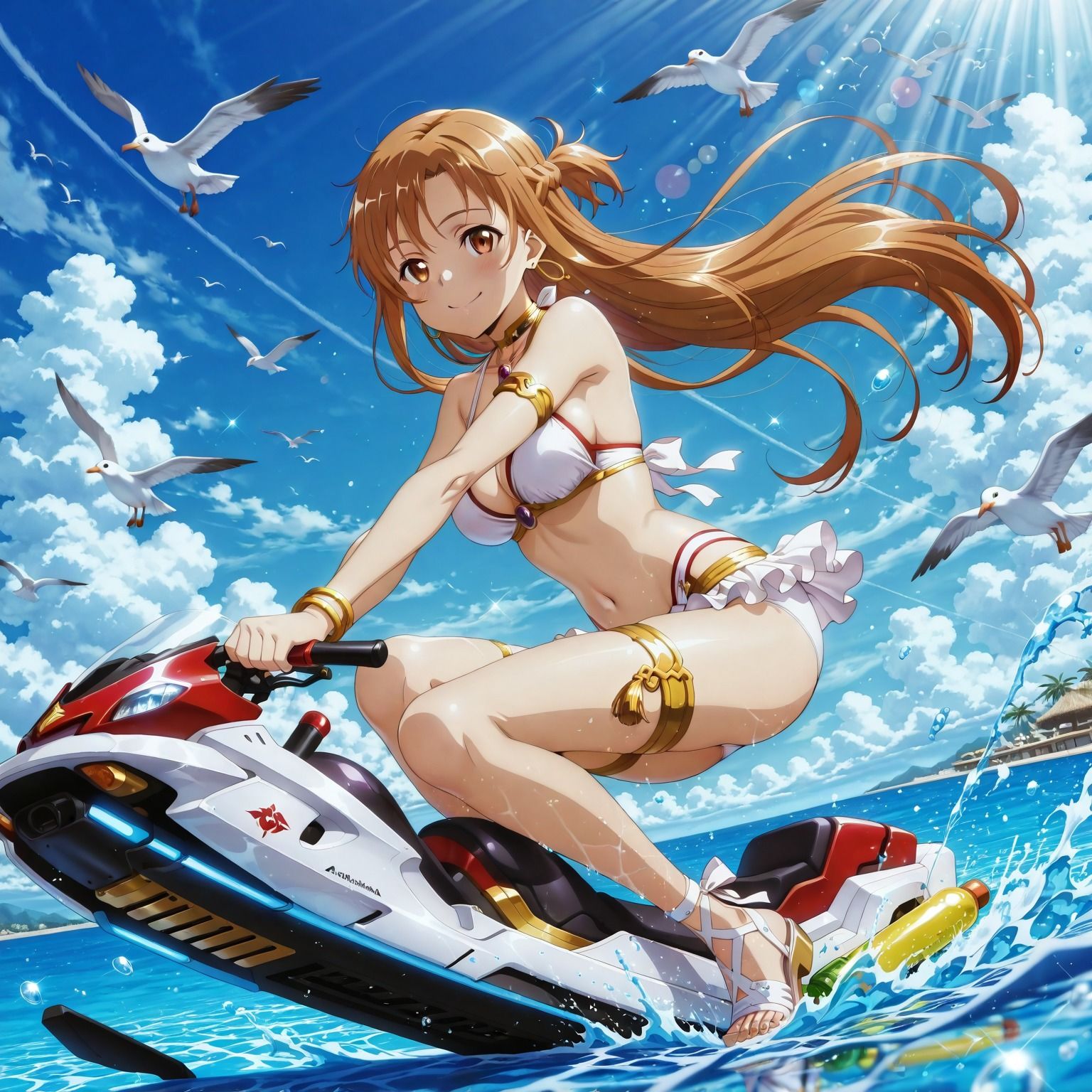 結〇明日奈と海で、ラブラブデート編 サンプル1ページ目