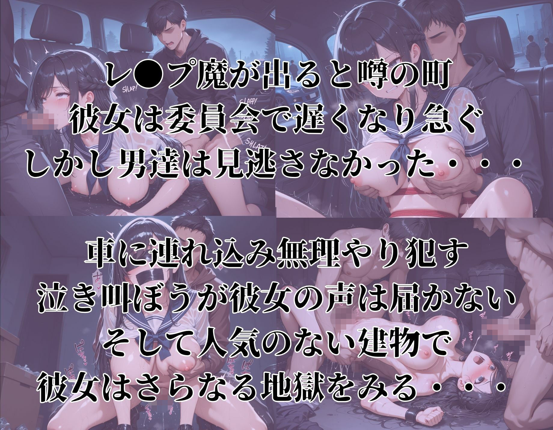 女子校生拉致レ●プ〜あの日私は突然車に乗せられ犯●れた〜 サンプル2ページ目