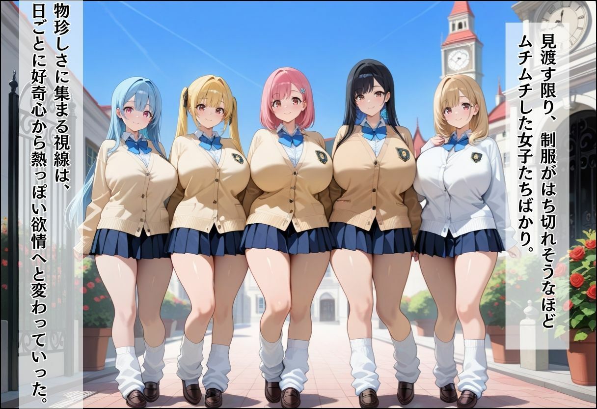 間違って女子校に入学したらムチムチ女子校生に毎日中出しを要求される学園生活〜人懐っこいショート×強気ツンデレのW逆ハーレム編〜 サンプル2ページ目