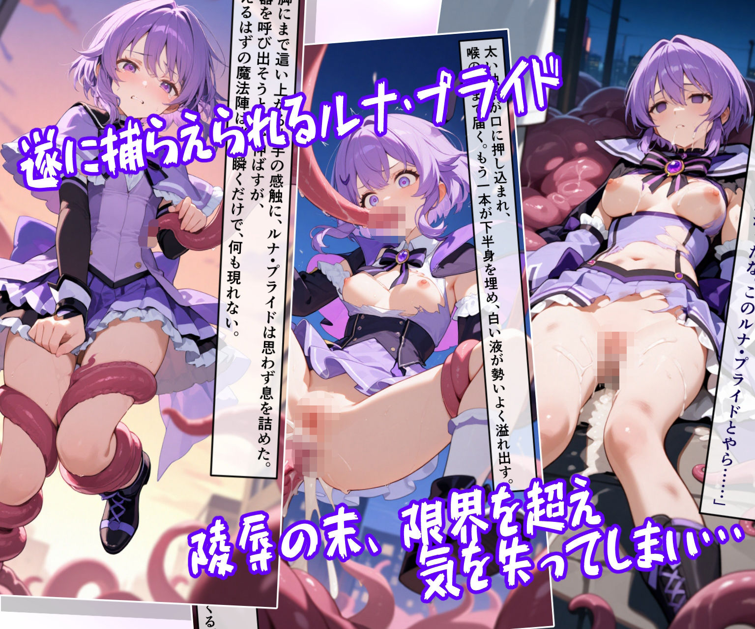 魔法少女ルナ・プライド 完全敗北！？ -魔法少女管理機構’アルカナ’の洗礼- サンプル4ページ目