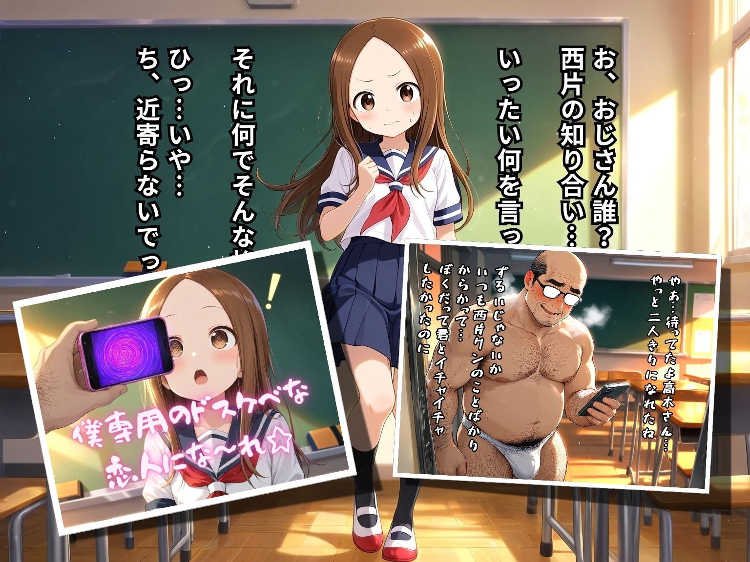 高木さんがキモおやじの子作り便器に堕ちるまで サンプル1ページ目