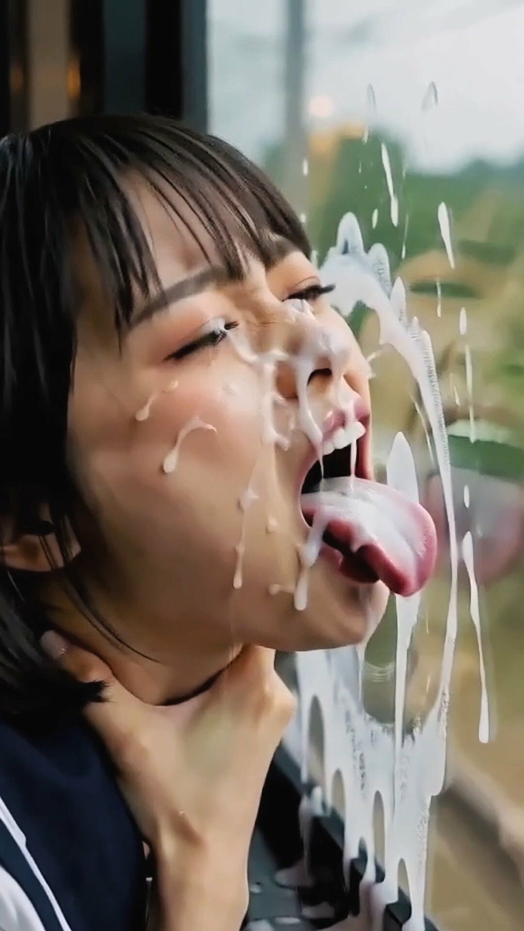 舌フェチ17 AI 電車女子3 サンプル5ページ目