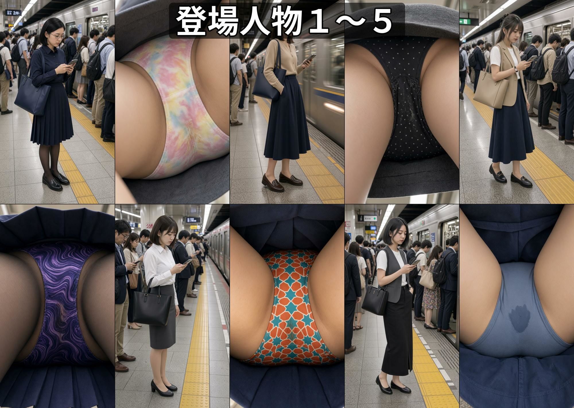 【逆さ撮り】西新宿のきれいめOLたち、通勤の無防備パンチラ記録 〜彼女たちが知らない秘密〜 サンプル3ページ目