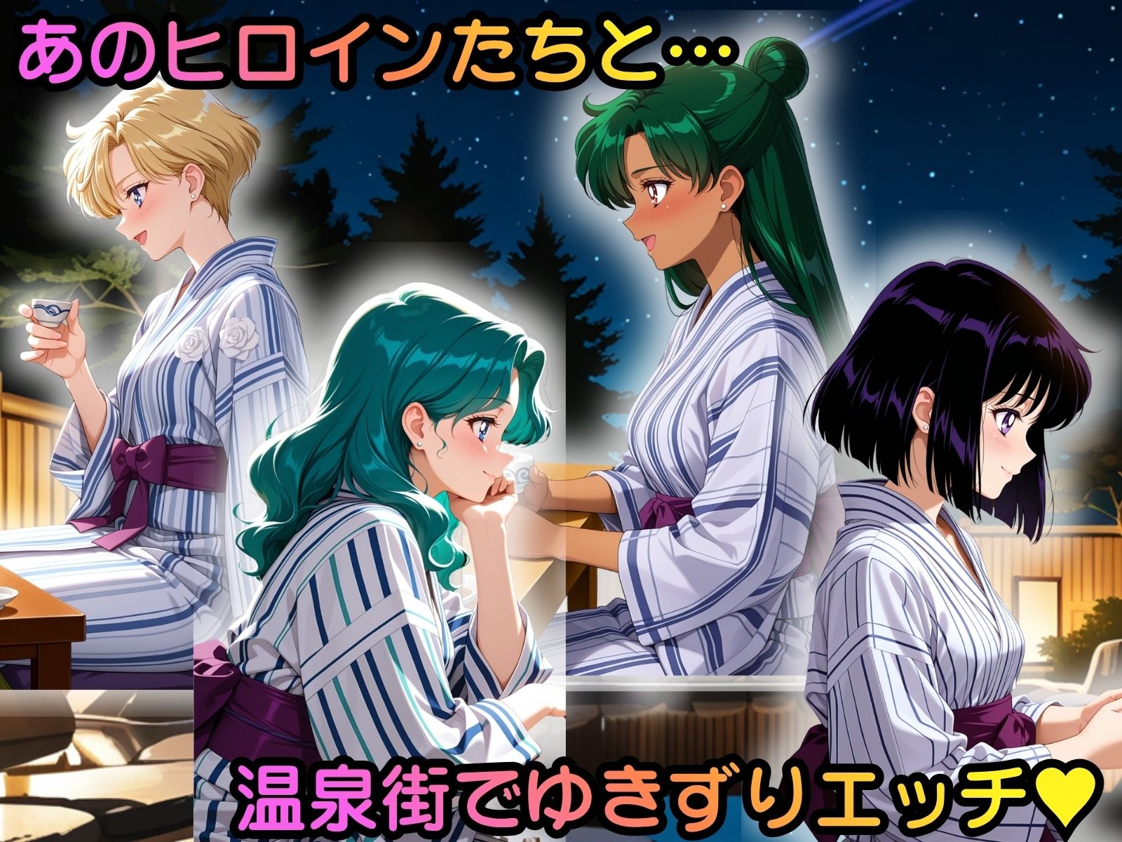 ヒロイン温泉街ゆきずりエッチ 美少女戦士セーラ●ムーン編その3 サンプル1ページ目
