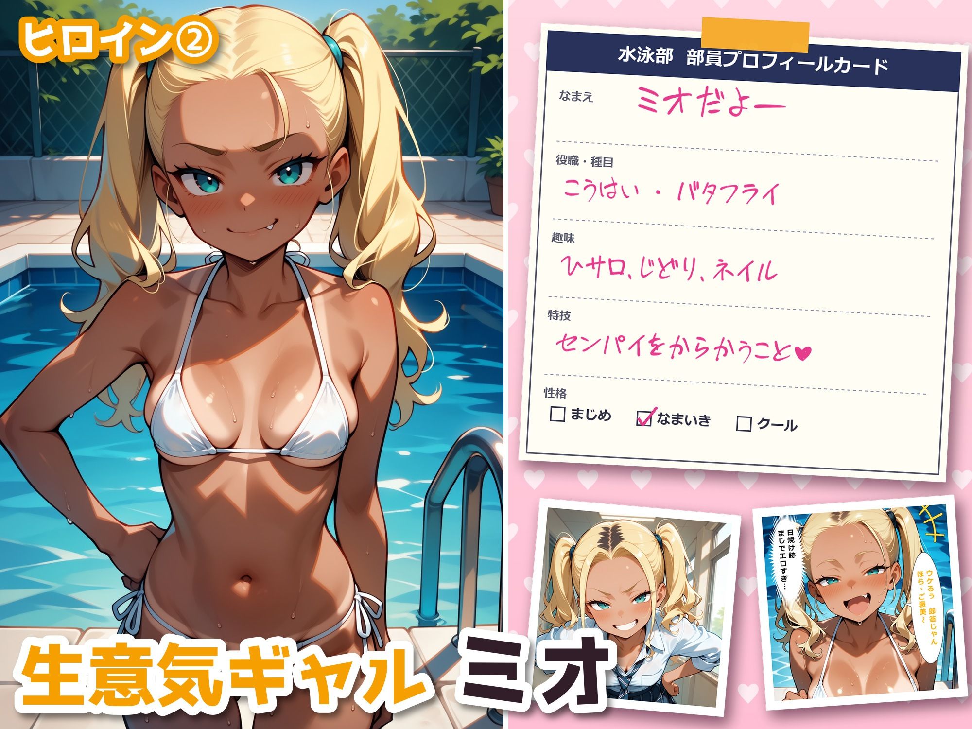 ノゾキミ。〜水泳部編〜 ノゾいたら美女部員4人に搾り取られた件 サンプル4ページ目