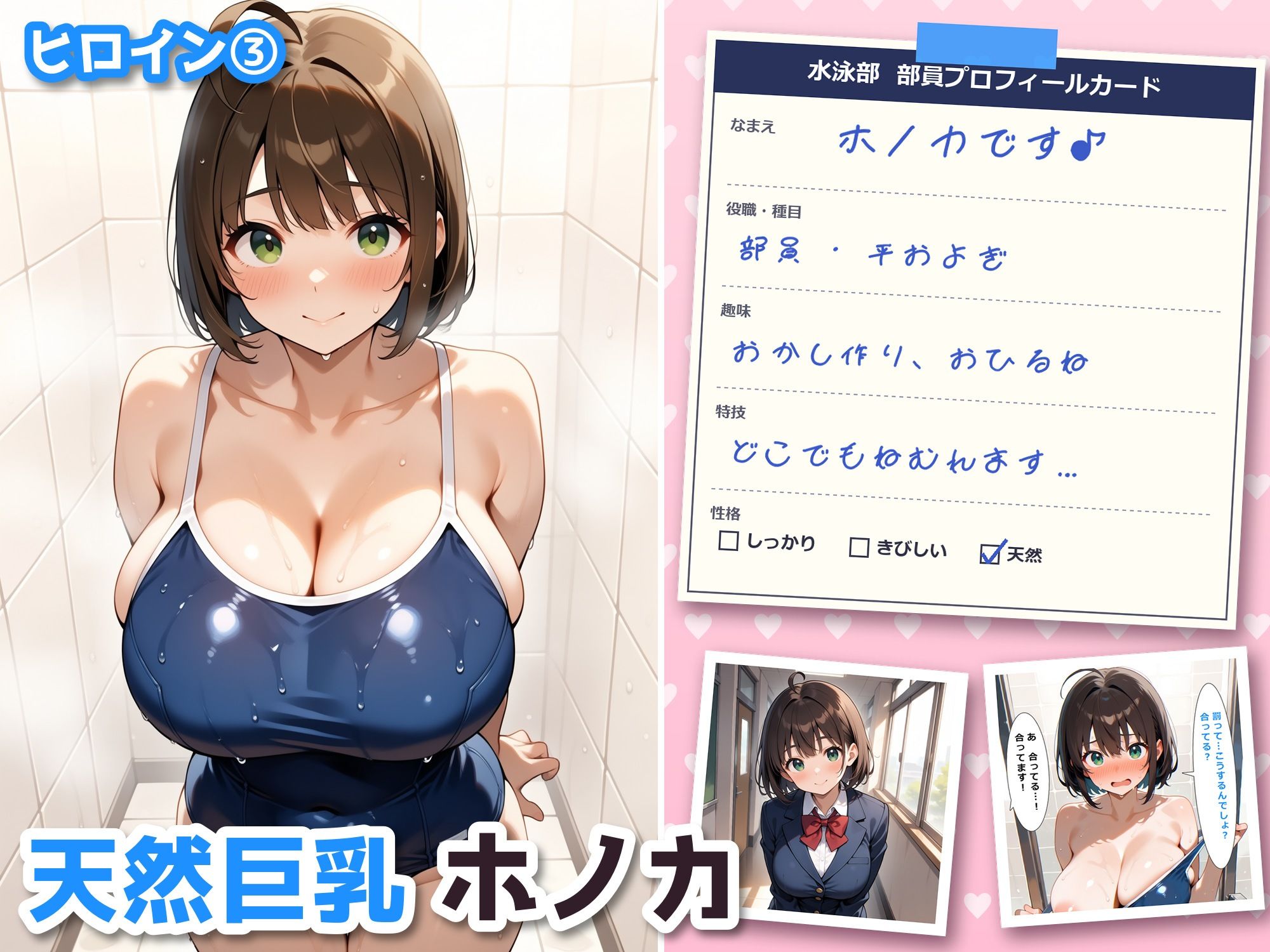 ノゾキミ。〜水泳部編〜 ノゾいたら美女部員4人に搾り取られた件 サンプル6ページ目