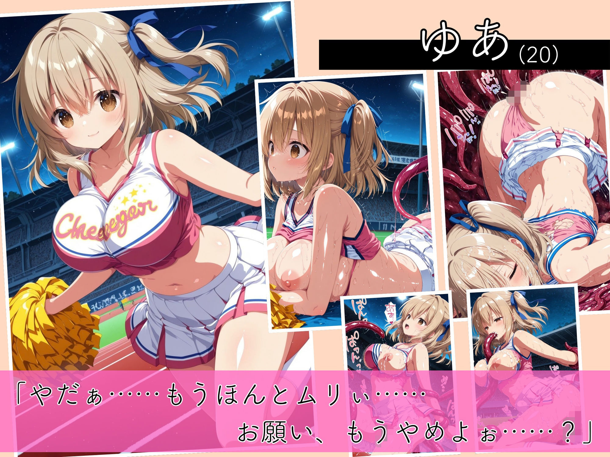 二度と戻れぬ快楽の穴 触手に堕ちた少女達 巨乳ギャル Vol.2 〜チアガール編〜 サンプル3ページ目