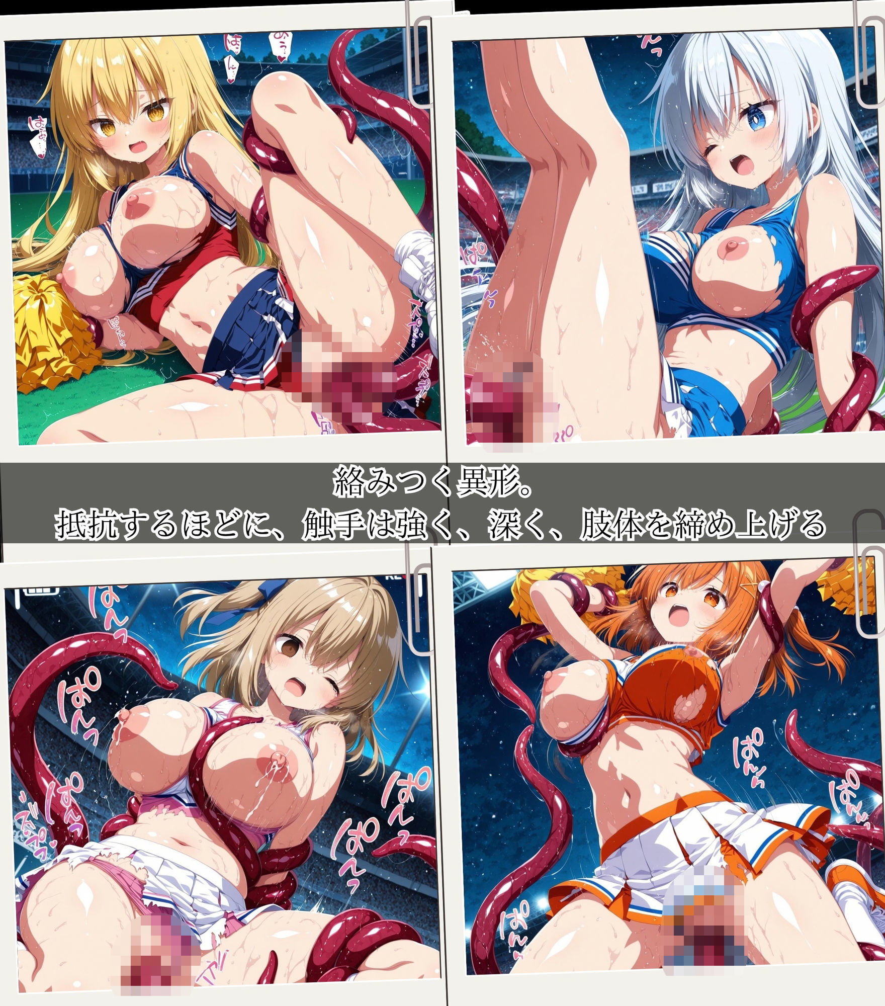 二度と戻れぬ快楽の穴 触手に堕ちた少女達 巨乳ギャル Vol.2 〜チアガール編〜 サンプル6ページ目