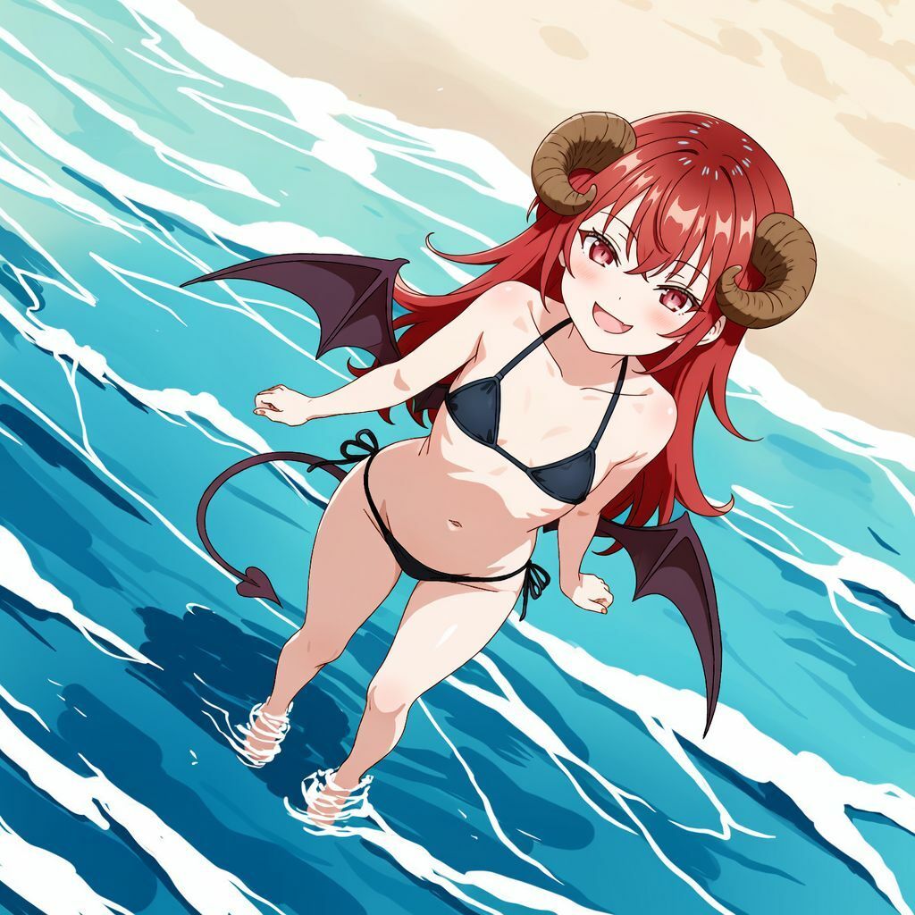 うちの七大罪 海に来て、ただただ大きくなってみた サンプル1ページ目
