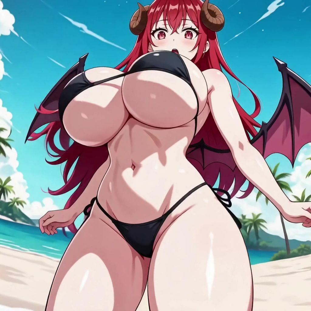 うちの七大罪 海に来て、ただただ大きくなってみた サンプル3ページ目