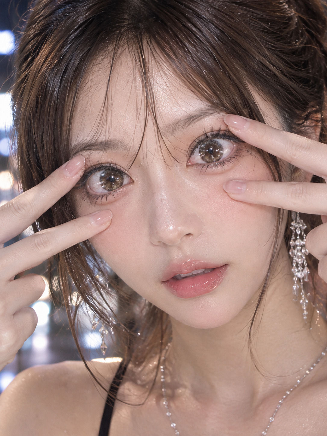 【美顔・美瞳】開眼美少女コレクション 〜美顔接写＆美瞳強調CG集〜 サンプル1ページ目