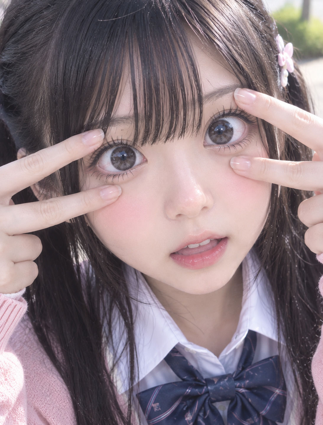 【美顔・美瞳】開眼美少女コレクション 〜美顔接写＆美瞳強調CG集〜 サンプル2ページ目