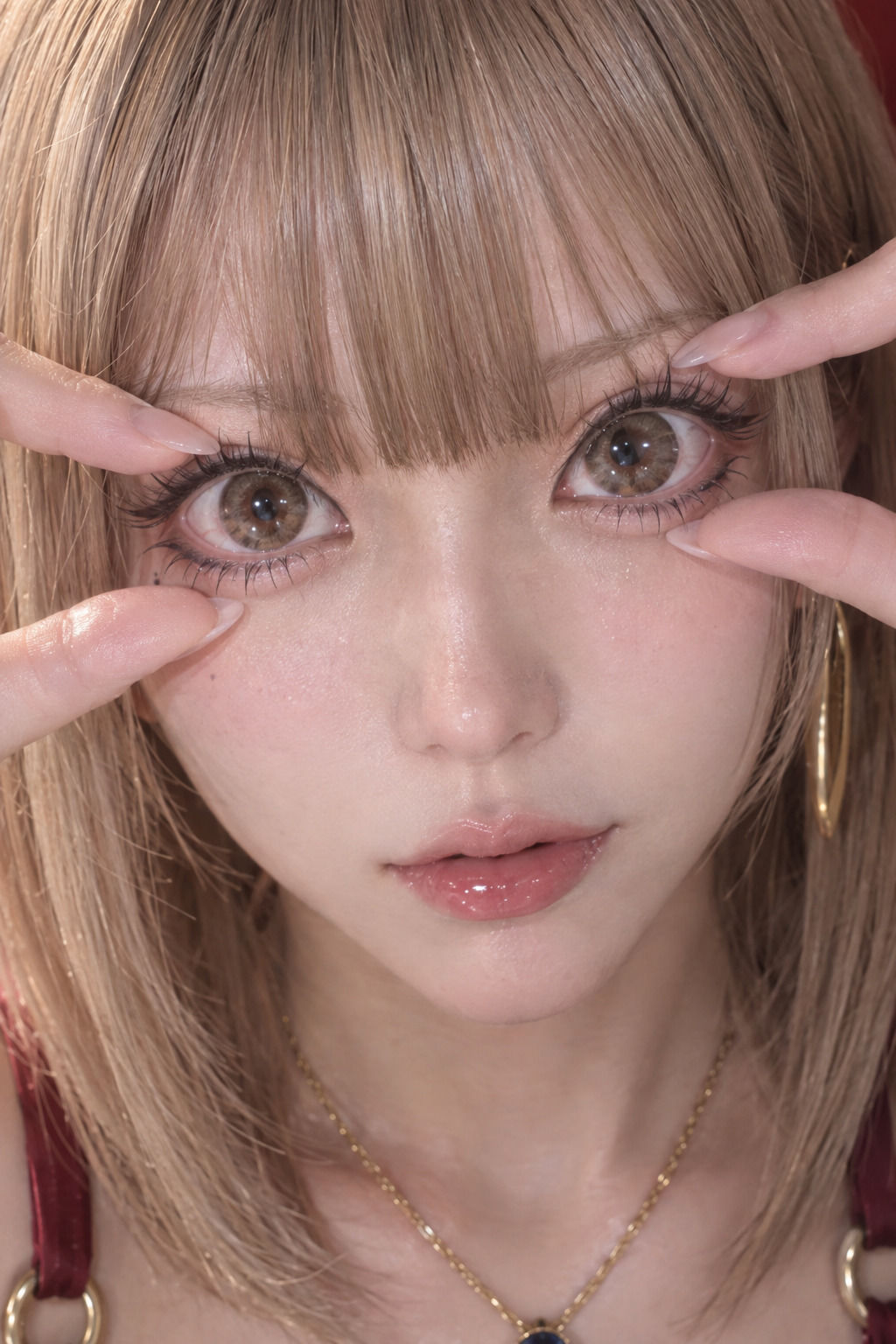 【美顔・美瞳】開眼美少女コレクション 〜美顔接写＆美瞳強調CG集〜 サンプル4ページ目
