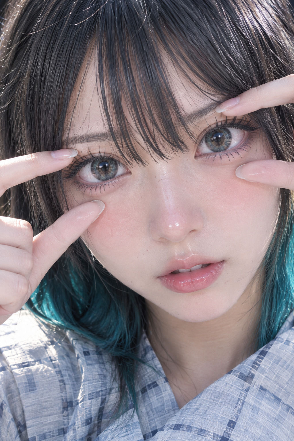 【美顔・美瞳】開眼美少女コレクション 〜美顔接写＆美瞳強調CG集〜 サンプル6ページ目