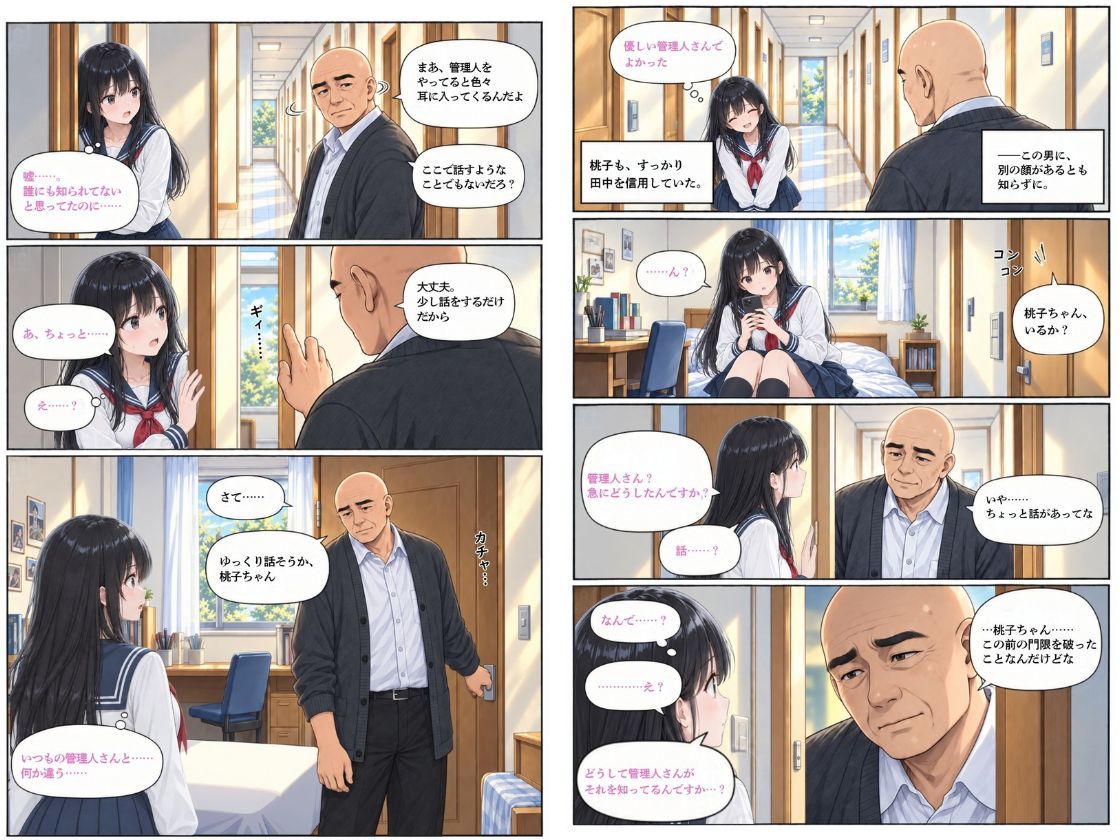 私が管理人の玩具（おもちゃ）になった日 サンプル2ページ目